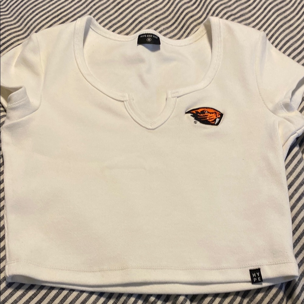 Oregon state beavers cropped tee